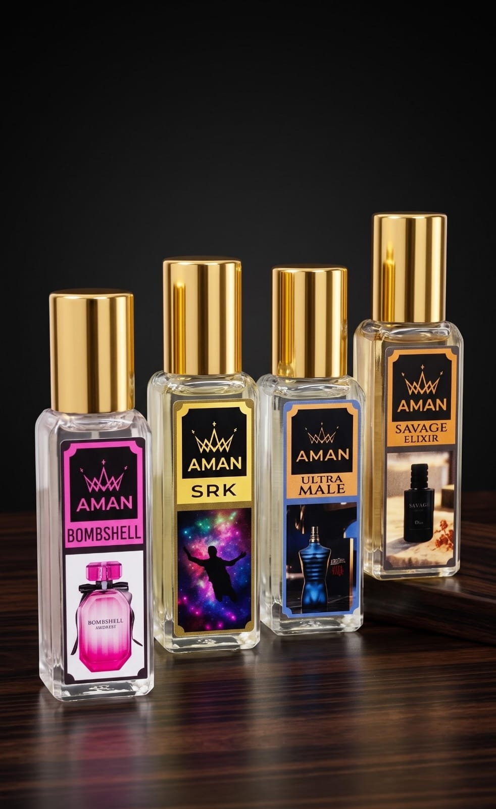 Aman fragrance Luxury Unisex Perfume Gift Set (20mlX4)
