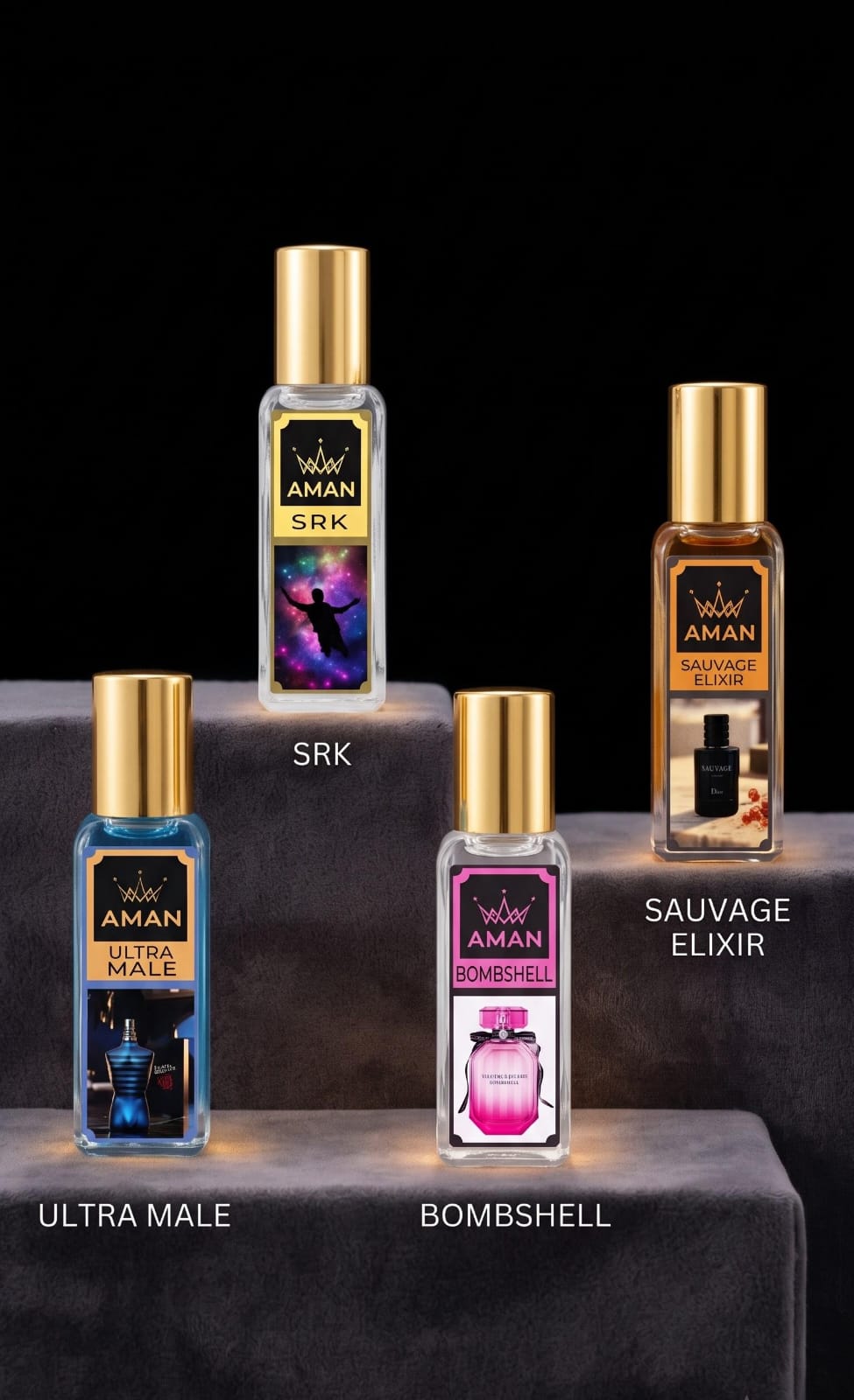 Aman fragrance Luxury Unisex Perfume Gift Set (20mlX4)
