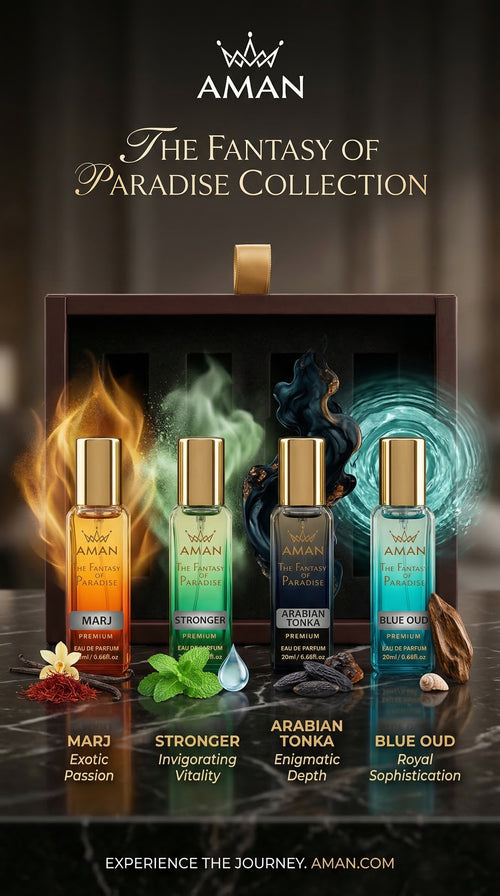 AMAN Fantasy of Paradise Perfume Combo (4 Premium Fragrances Set)(arabic)